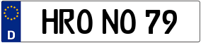 Trailer License Plate